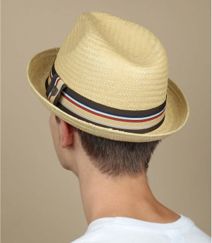 Men straw hat Castor Tan